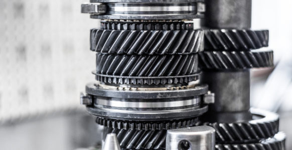 Gear wheels and shafts of a manual transmission (passenger car)