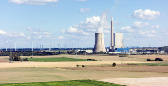 Coal and wind power station